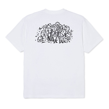 Polar Skate Co T-shirt S/S Lunch Doodle White